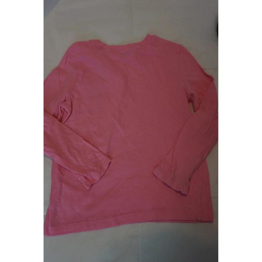 Old Navy Girls Pink Halloween Pumpkin Lollipop Graphic Long Sleeve Tee Shirt 5T